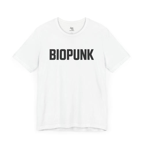 Biopunk Unisex Jersey Tee, Uniform of the disobedient.